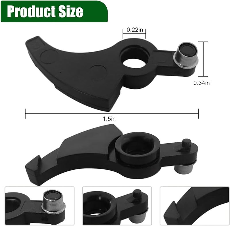 Black Replacement Lever Assembly Compatible for LST136 36V String Trimmer 6 Pack - Image 2